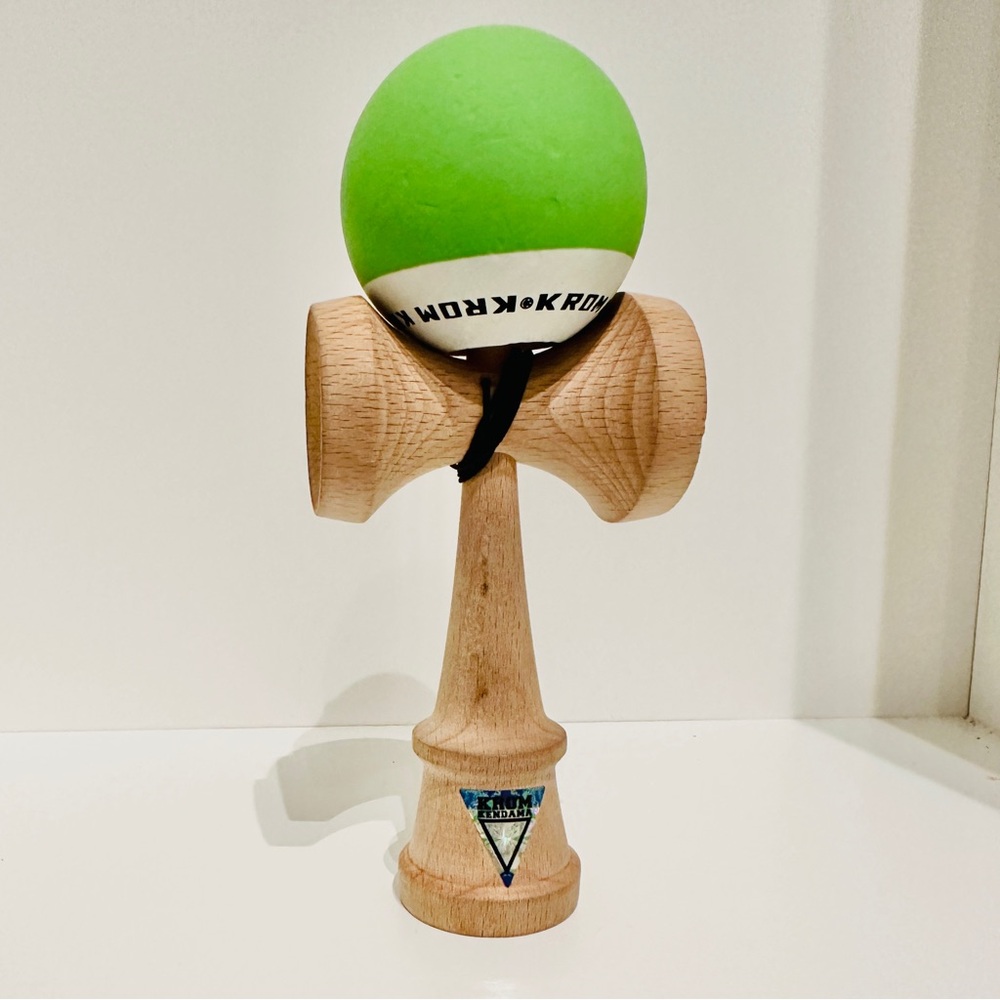KROM Kendama with Green Ball